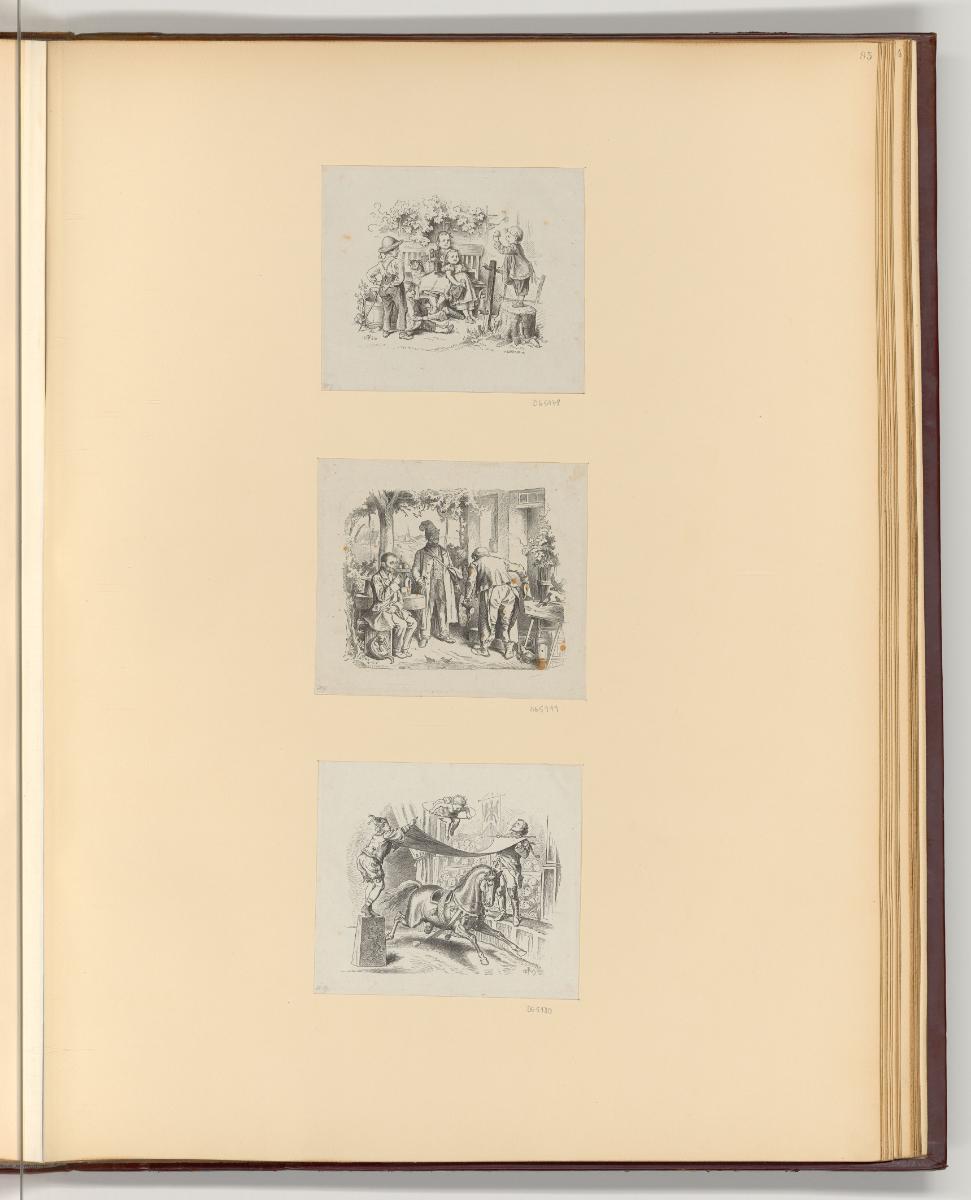 Holzstiche von Carl Hermann Günther nach Werken von Oscar Pletsch, Szenen mit Kindern, Inv. Nr.…
