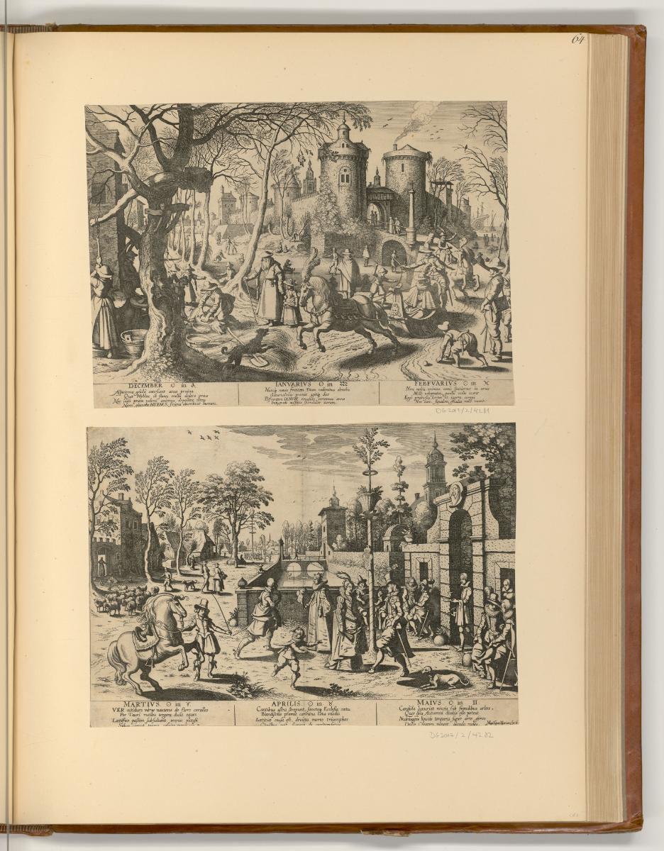 Radierungen von Matthäus Merian d. Ä., Winter; Frühling, Inv. Nr.: Deutsch nach Sektionen III/2…