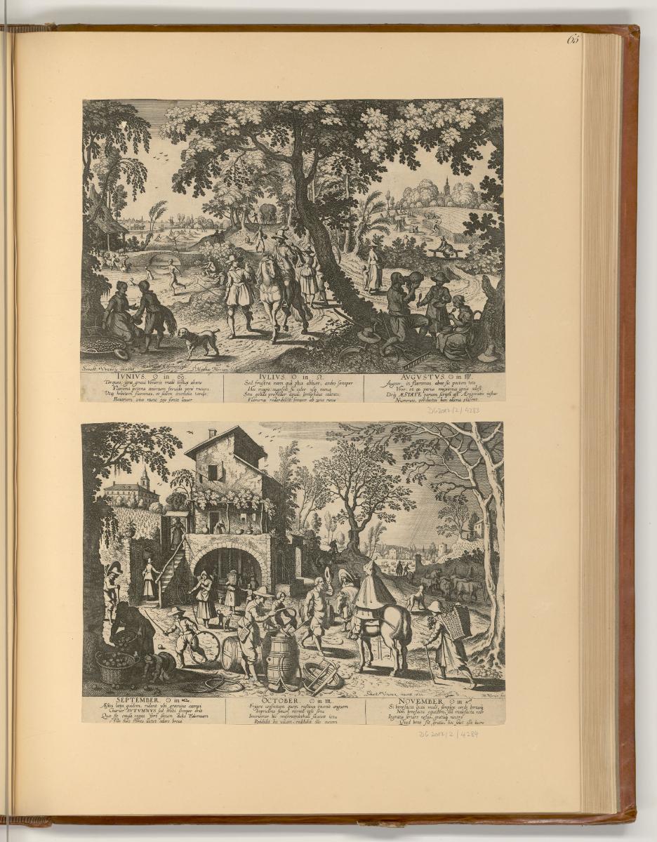 Radierungen von Matthäus Merian d. Ä., Sommer; Herbst, Inv. Nr.: Deutsch nach Sektionen III/2, …