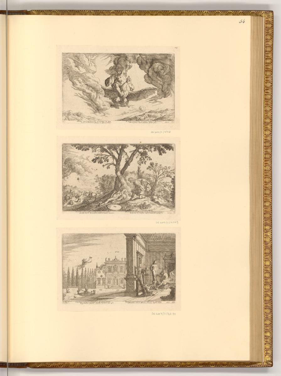 Radierungen von Johann Wilhelm Baur, Die Metamorphosen (Buchillustration), Inv. Nr.: Deutsch na…