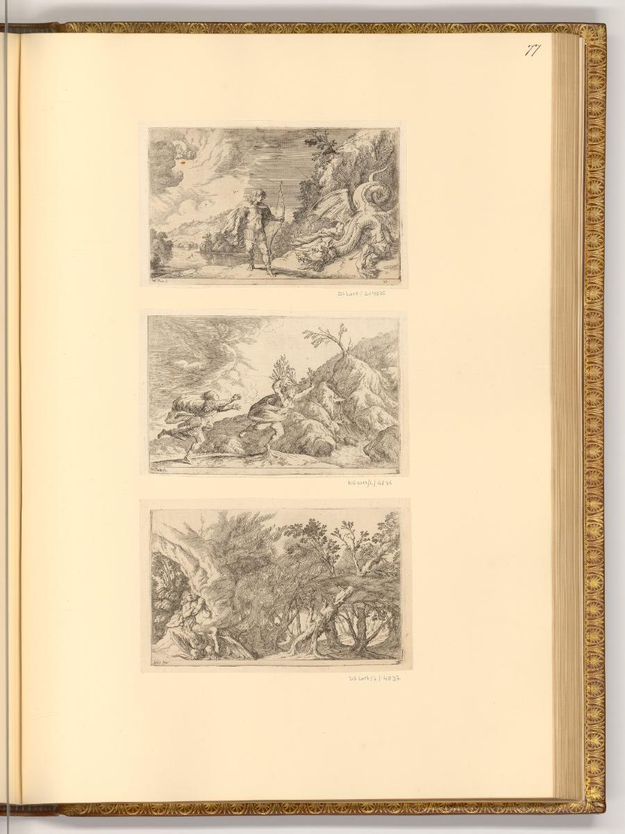 Radierungen von Johann Wilhelm Baur, Die Metamorphosen (Buchillustration), Inv. Nr.: Deutsch na…