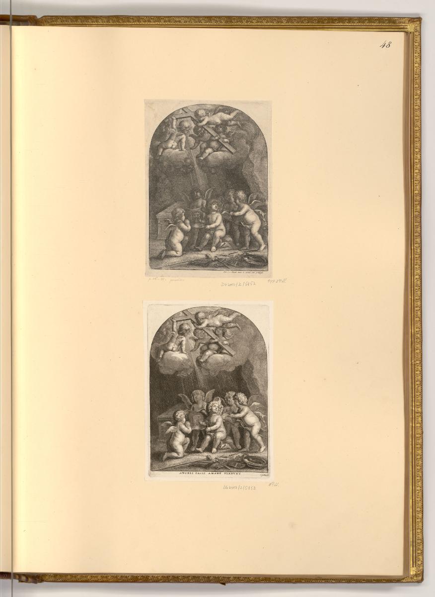 Radierungen von Wenzel Hollar, Engel mit den Leidenswerkzeugen Christi, Inv. Nr.: Deutsch nach …