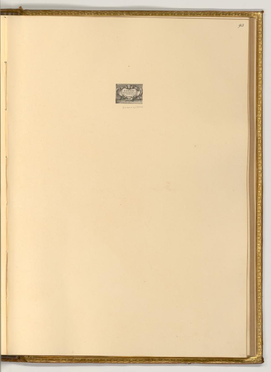 Radierungen von Wenzel Hollar, Kartusche, Inv. Nr.: Deutsch nach Sektionen III/6, D/III/6/93