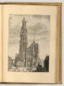 Radierte Karten und Ansichten von Wenzel Hollar, Liebfrauenkathedrale in Antwerpen, Inv. Nr.: D…