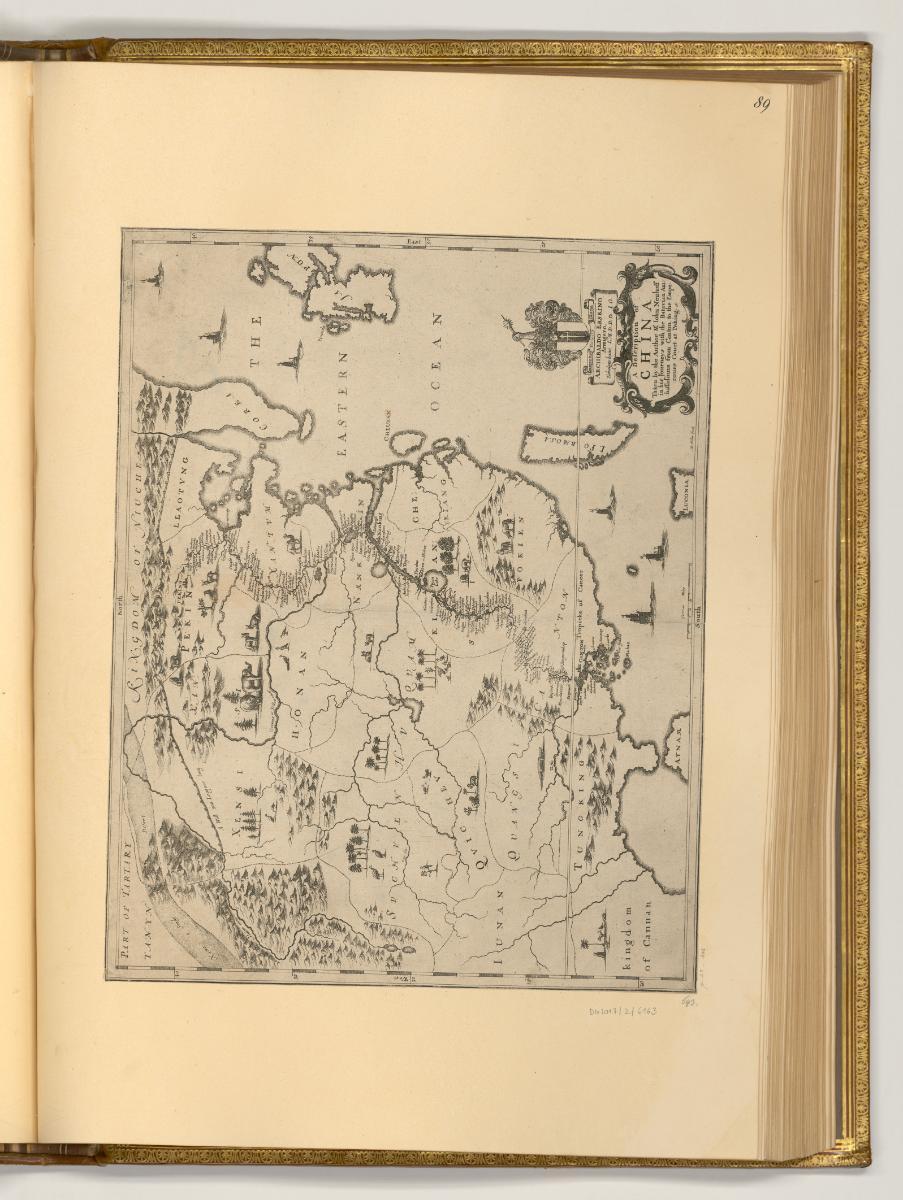 Radierte Karten und Ansichten von Wenzel Hollar, China (Karte), Inv. Nr.: Deutsch nach Sektione…