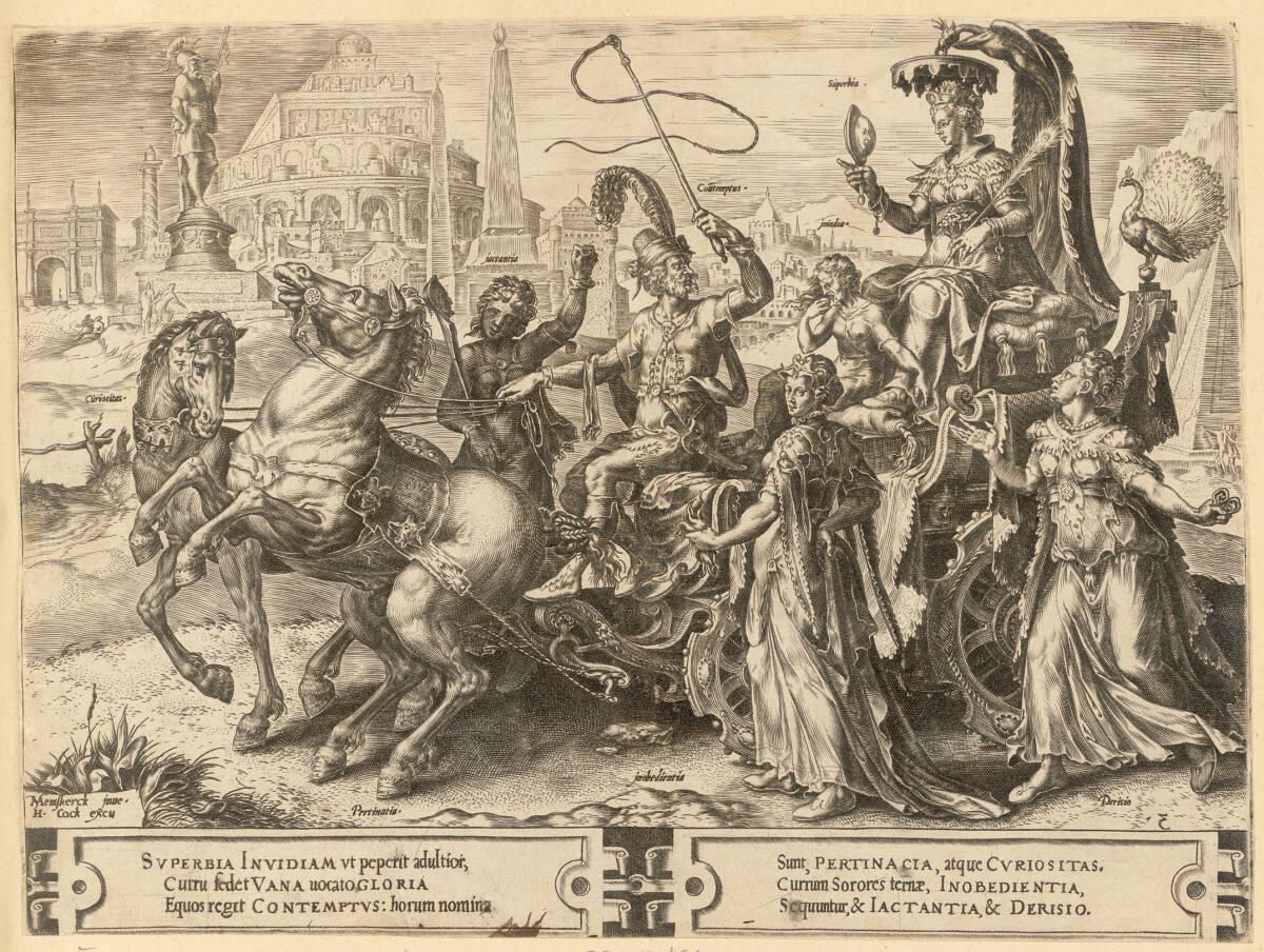 Aus der Serie "Der Kreislauf des menschlichen Lebens": Der Triumph des Stolzes (Superbia), Inv.…