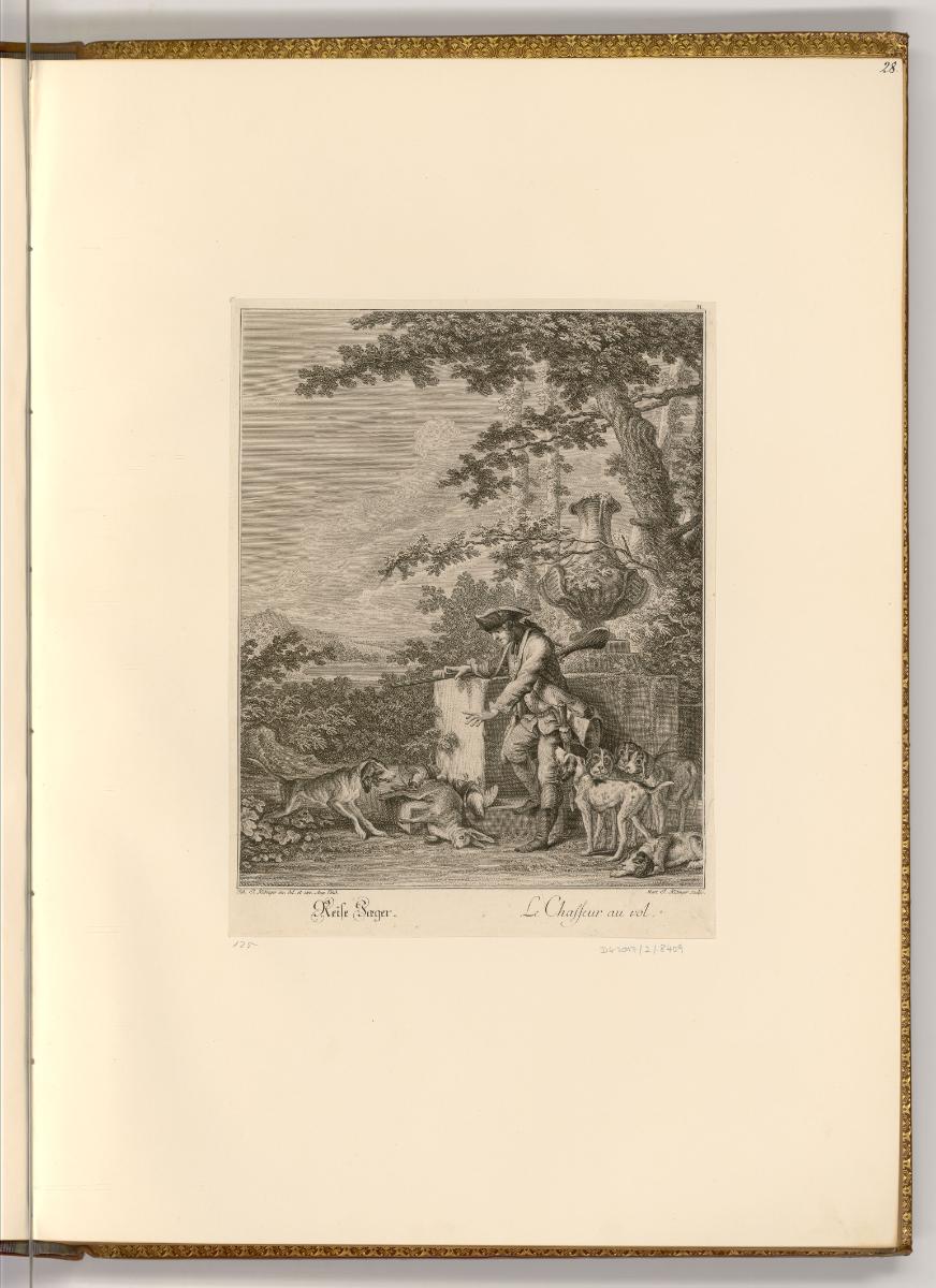 Radierungen von und nach Johann Elias Ridinger, Reise Jaeger, Inv. Nr.: Deutsch nach Sektionen …