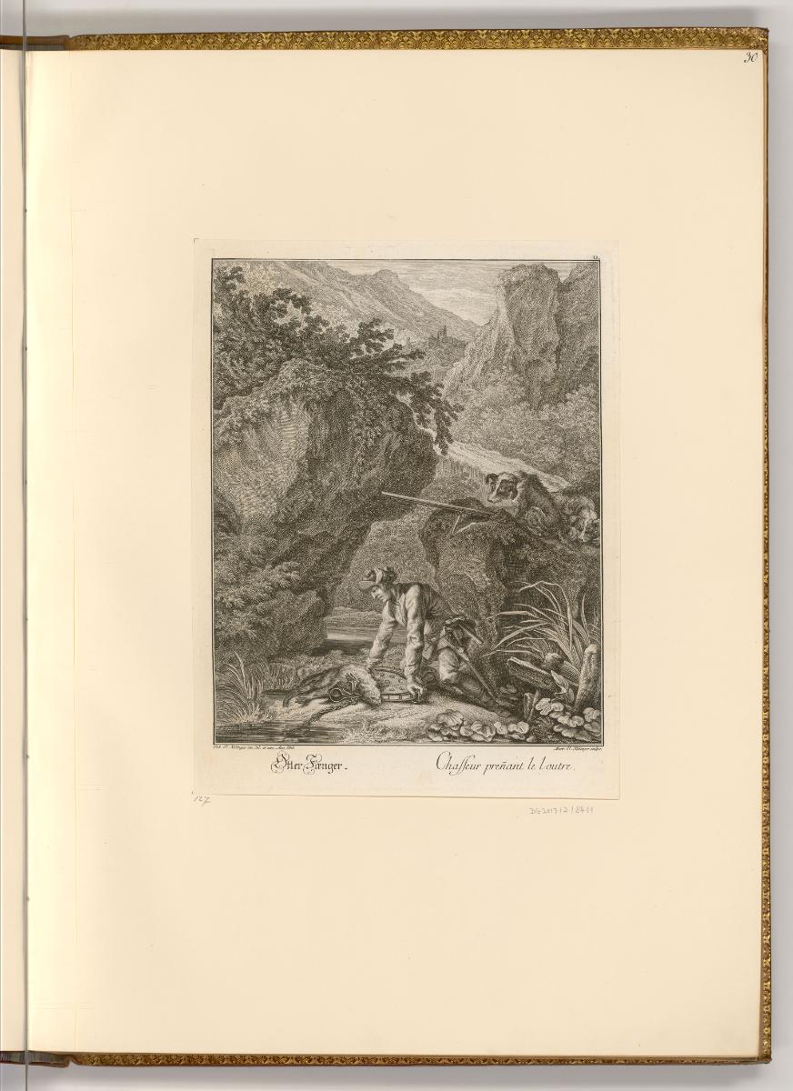 Radierungen von und nach Johann Elias Ridinger, Otter Faenger, Inv. Nr.: Deutsch nach Sektionen…