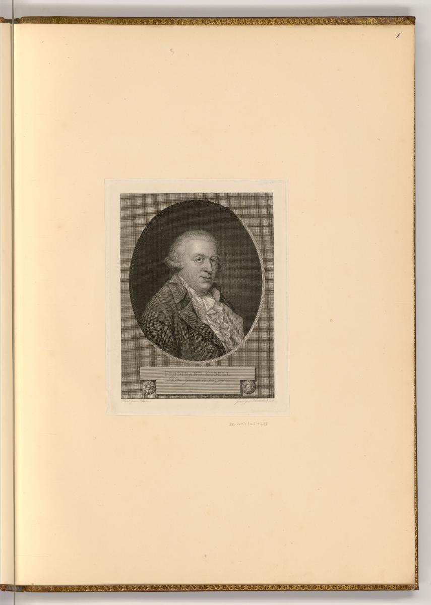 Radierungen von und nach Ferdinand und Franz Kobell, Porträt Ferdinand Kobell, Inv. Nr.: Deutsc…