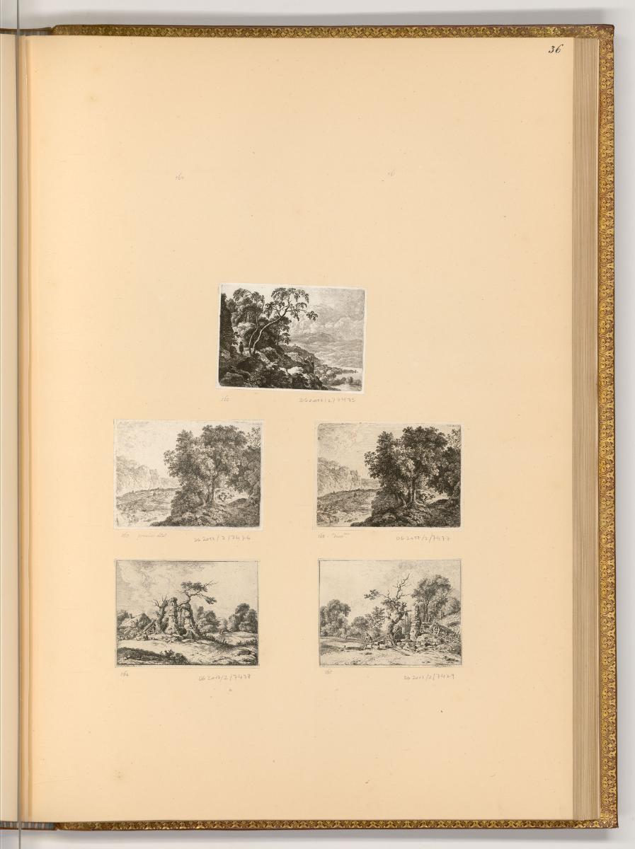 Radierungen von und nach Ferdinand und Franz Kobell, Landschaften, Inv. Nr.: Deutsch nach Sekti…