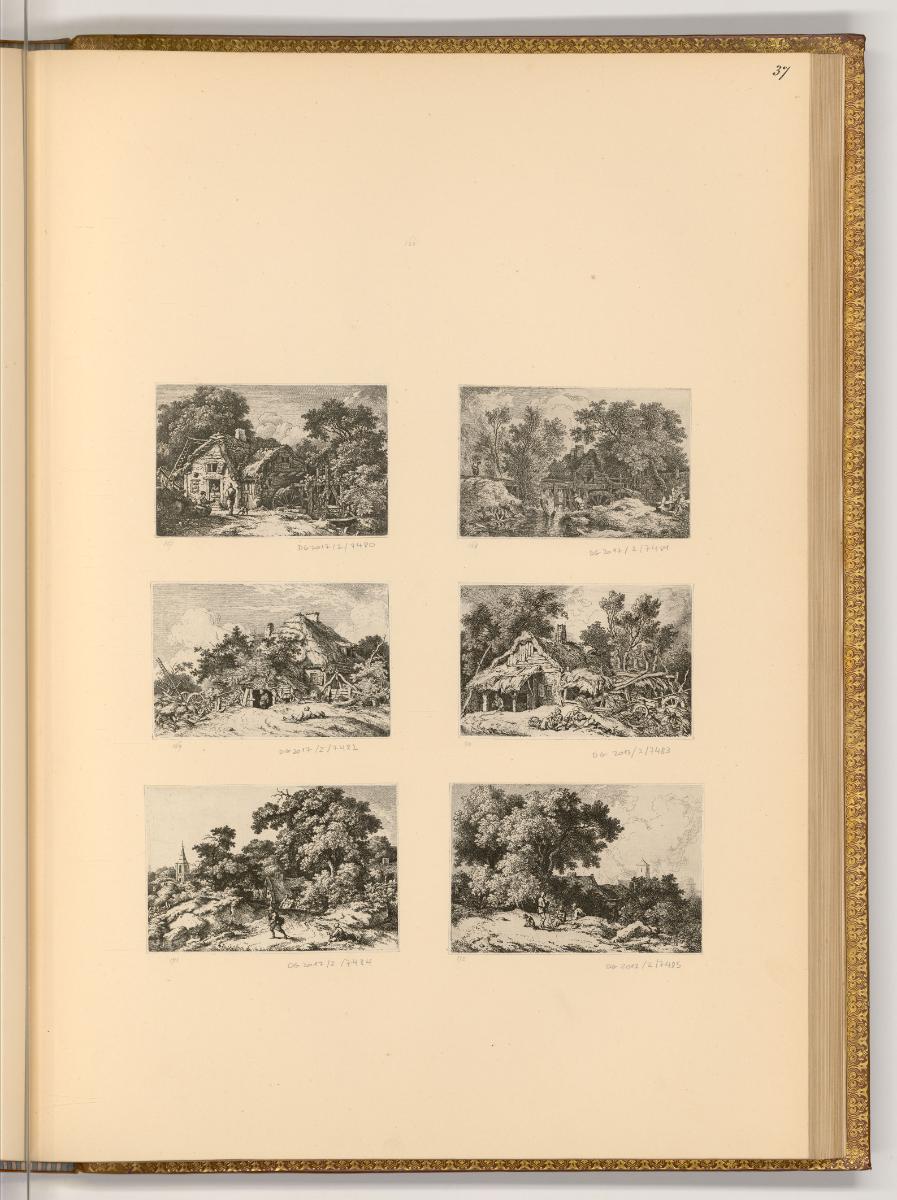Radierungen von und nach Ferdinand und Franz Kobell, Landschaften, Inv. Nr.: Deutsch nach Sekti…