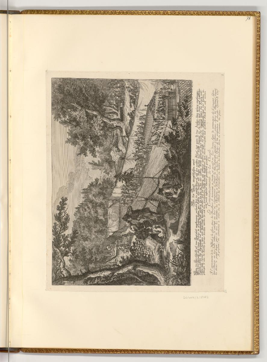 Radierungen von Johann Elias Ridinger, Wie die Jagd angeblasen wird, Inv. Nr.: Deutsch nach Sek…