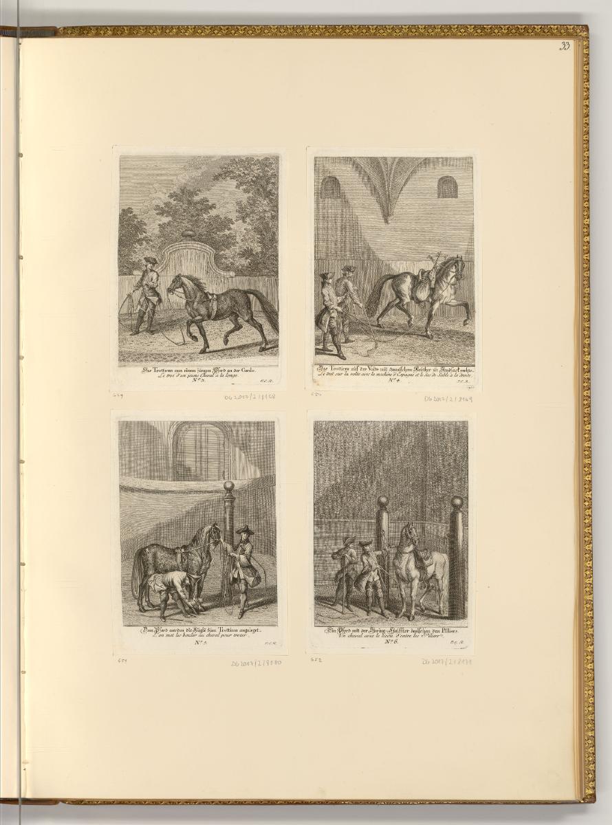 Radierungen von Johann Elias Ridinger, Pferde, Inv. Nr.: Deutsch nach Sektionen III/15, D/III/1…