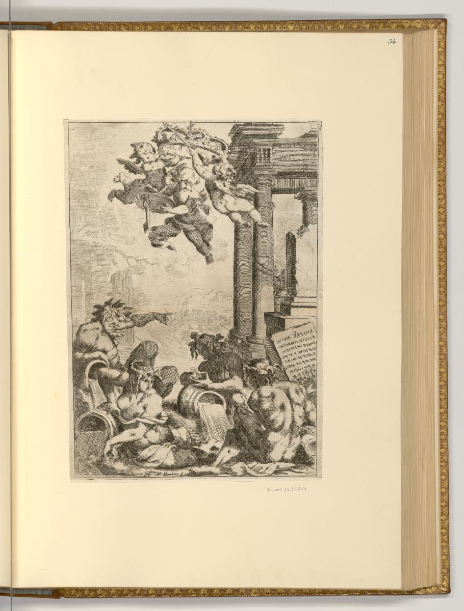 Deutsche Radierungen des 17. Jahrhunderts, Allegorische Darstellung mit Flussgöttern, Inv. Nr.:…