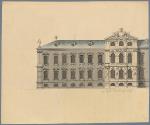 Jelgava (deutsch Mitau), herzogliches Schloss, Entwurf für Ernst Johann von Biron, Herzog von K…