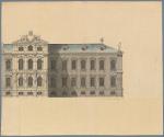 Jelgava (deutsch Mitau), herzogliches Schloss, Entwurf für Ernst Johann von Biron, Herzog von K…
