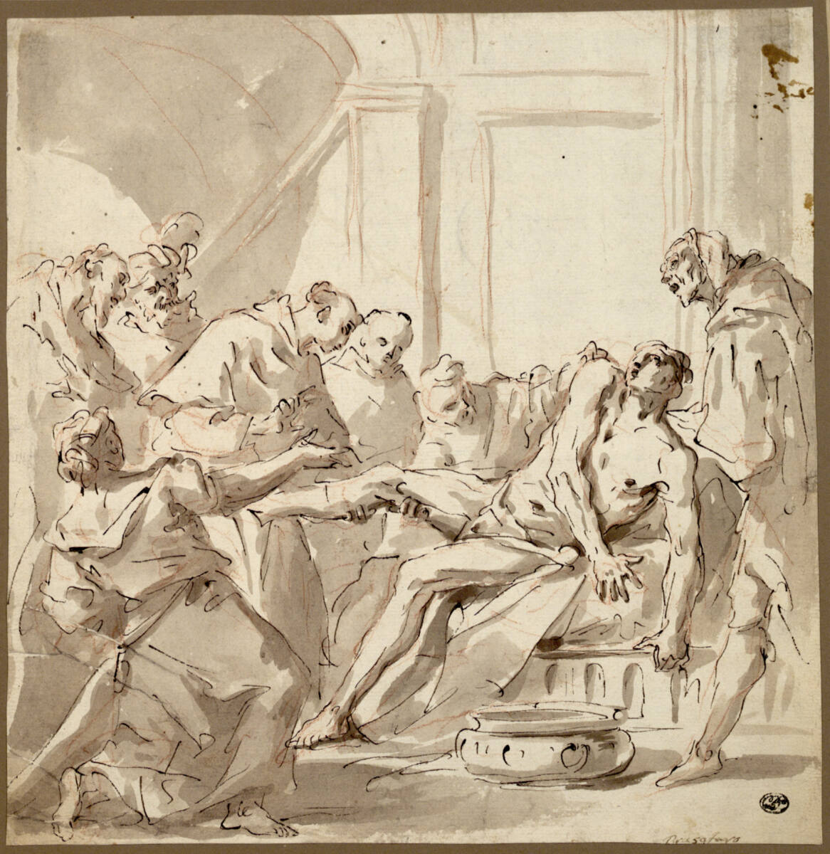 Wunderbare Heilung durch den heiligen Antonius von Padua, GirolamoBrusaferro