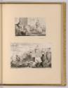 Radierungen von Bernhard Rode, König Sesostris in der Quadriga; Das altägyptische Totengericht …