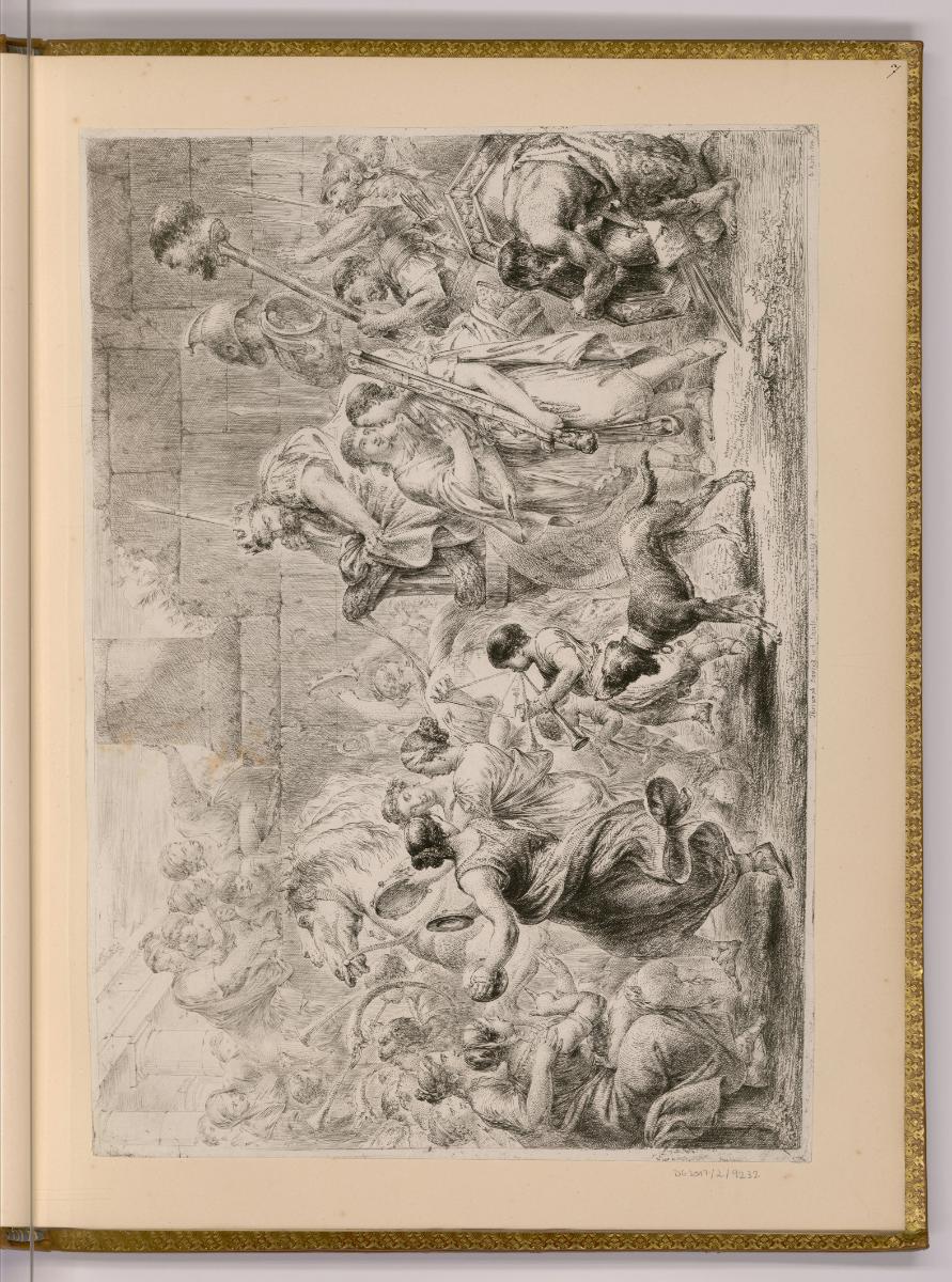 Radierungen von Bernhard Rode, Davids Sieg über Goliath, Inv. Nr.: Deutsch nach Sektionen III/2…
