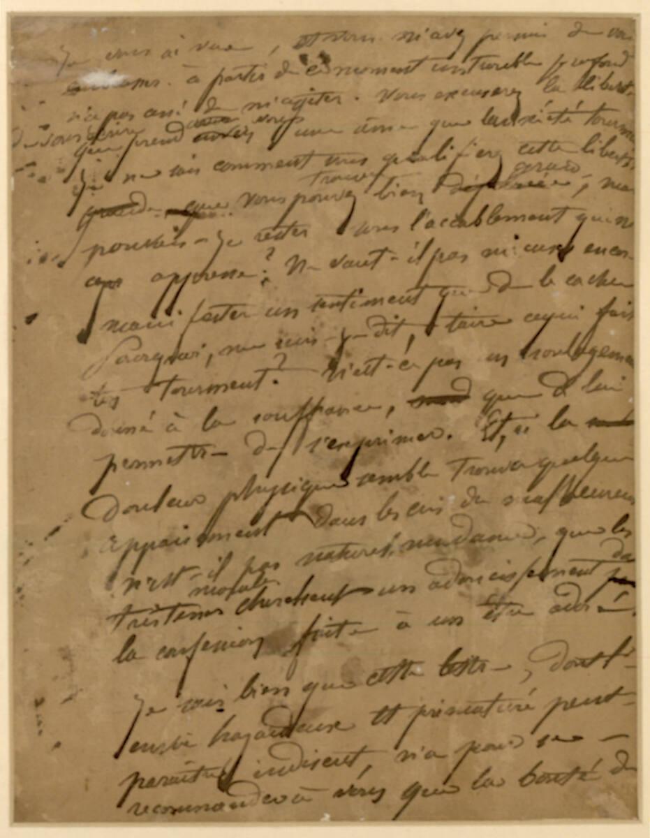 Paul Cézanne, Brief an eine Dame, Inv. Nr.: 24080v
