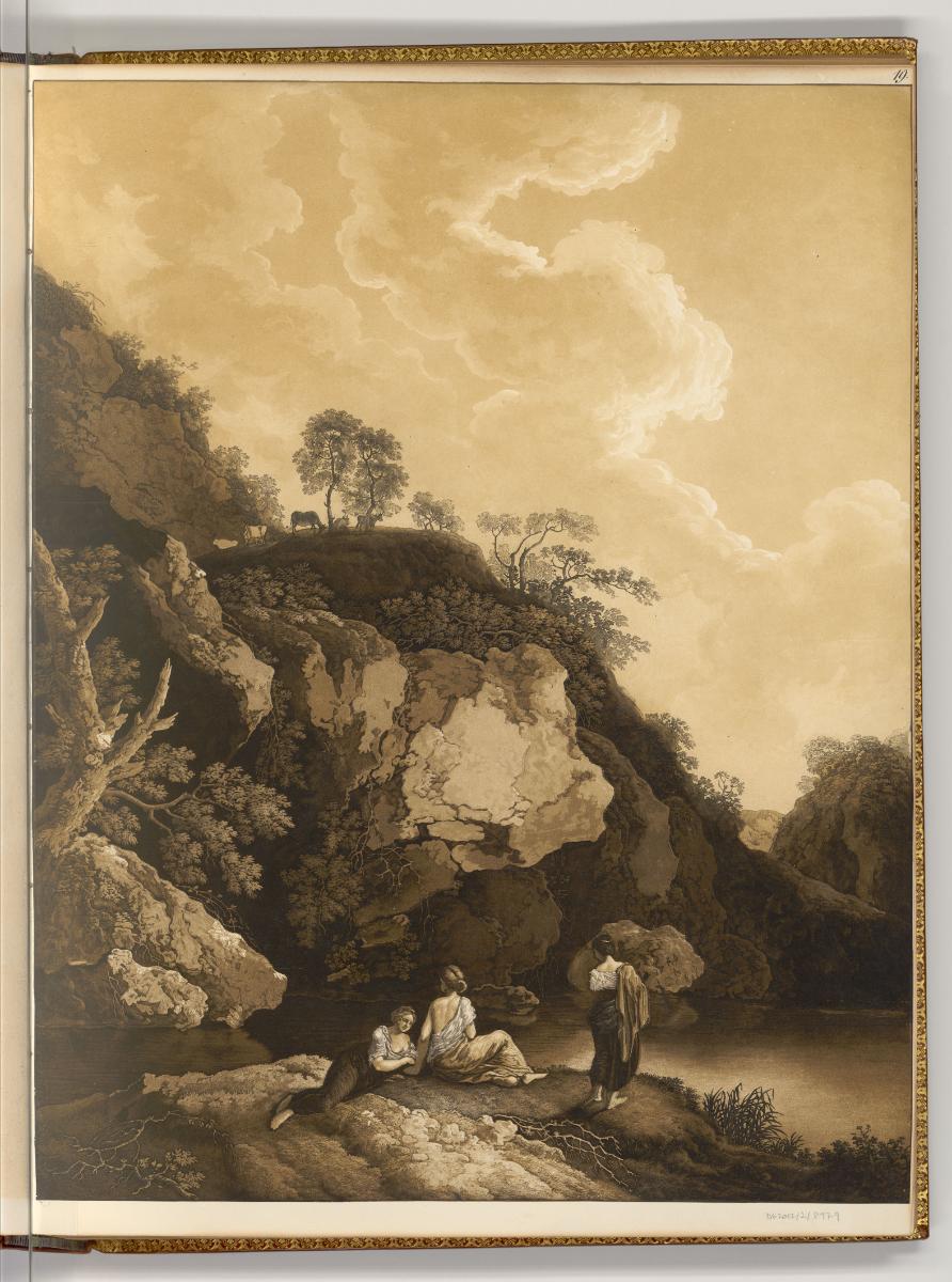 Deutsche Radierungen des 18. Jahrhunderts, Les Berges du mont Ida, Inv. Nr.: Deutsch nach Sekti…