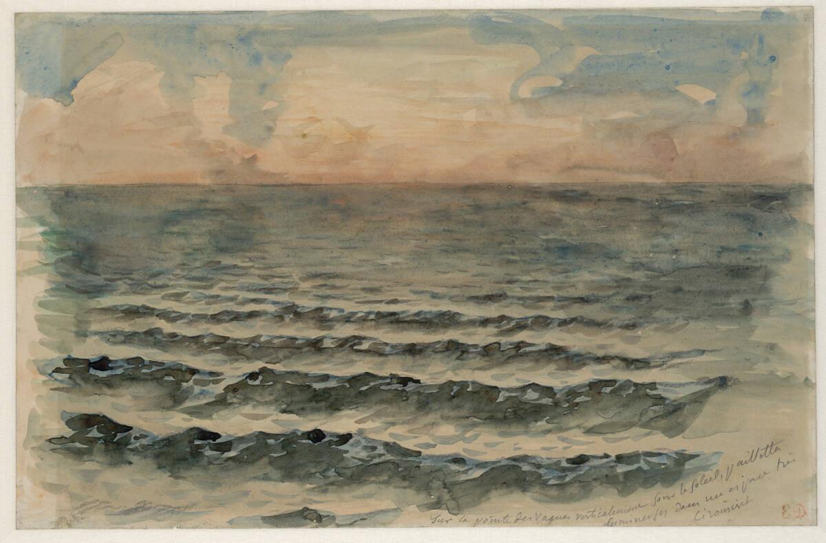 Das Meer bei Dieppe, Эжен Делакруа, 1854