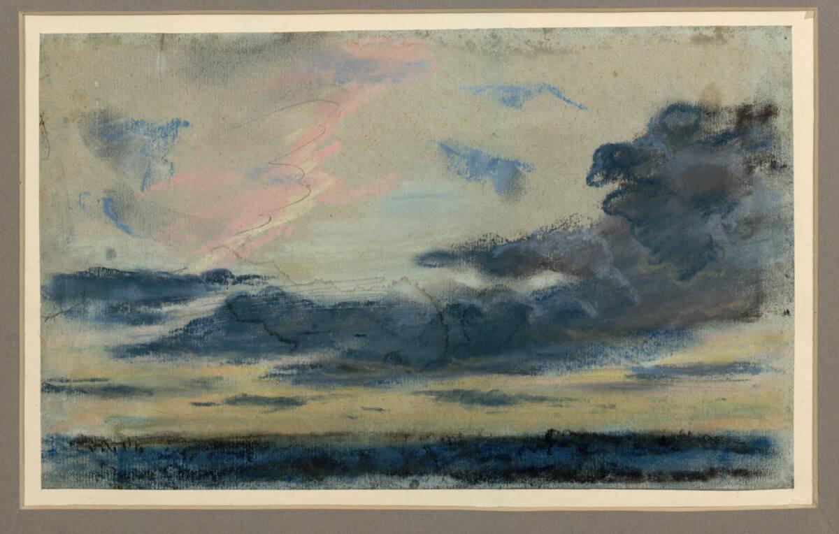 Léon Riesener, Wolkenstudie, Inv. Nr.: 24103
