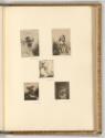 Radierungen von Christian Wilhelm Ernst Dietrich, Männerbildnisse; Frau im Profil, Inv. Nr.: De…