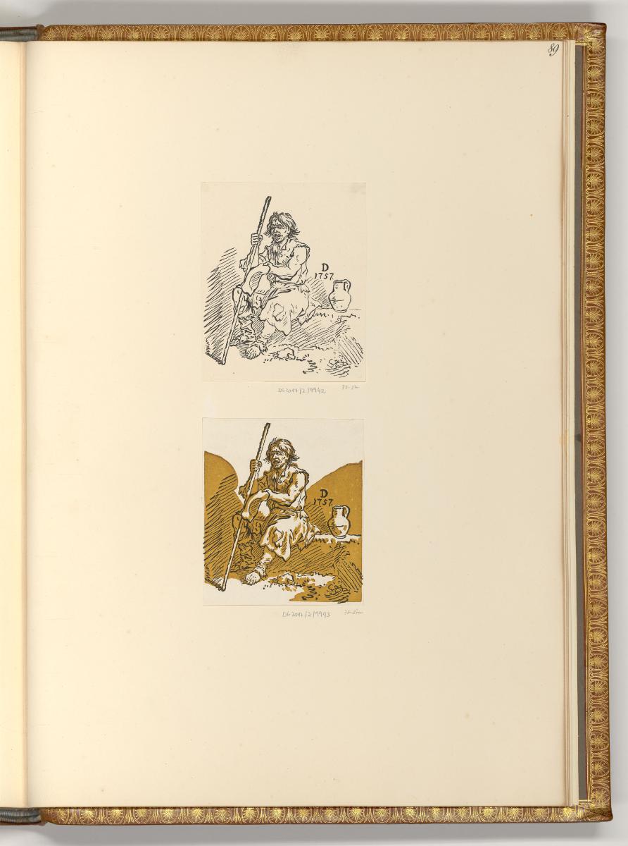 Radierungen von Christian Wilhelm Ernst Dietrich, Der blinde Bettler, Inv. Nr.: Deutsch nach Se…