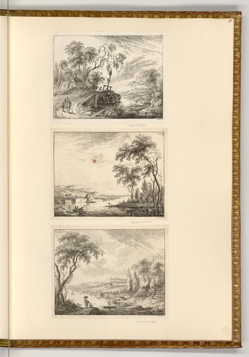 Radierungen von Franz Edmund Weirotter, Flusslandschaften, Inv. Nr.: Deutsch nach Sektionen III…