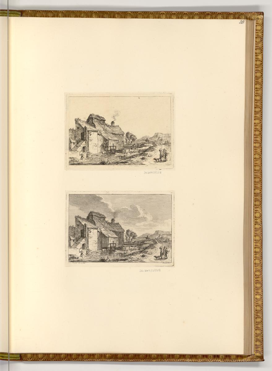Radierungen von Franz Edmund Weirotter, Am Wasser gelegene Ortschaft, Inv. Nr.: Deutsch nach Se…