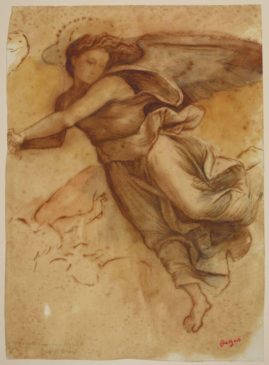 Edgar Degas, Schwebender Engel nach Luca Signorelli, Inv. Nr.: 24122