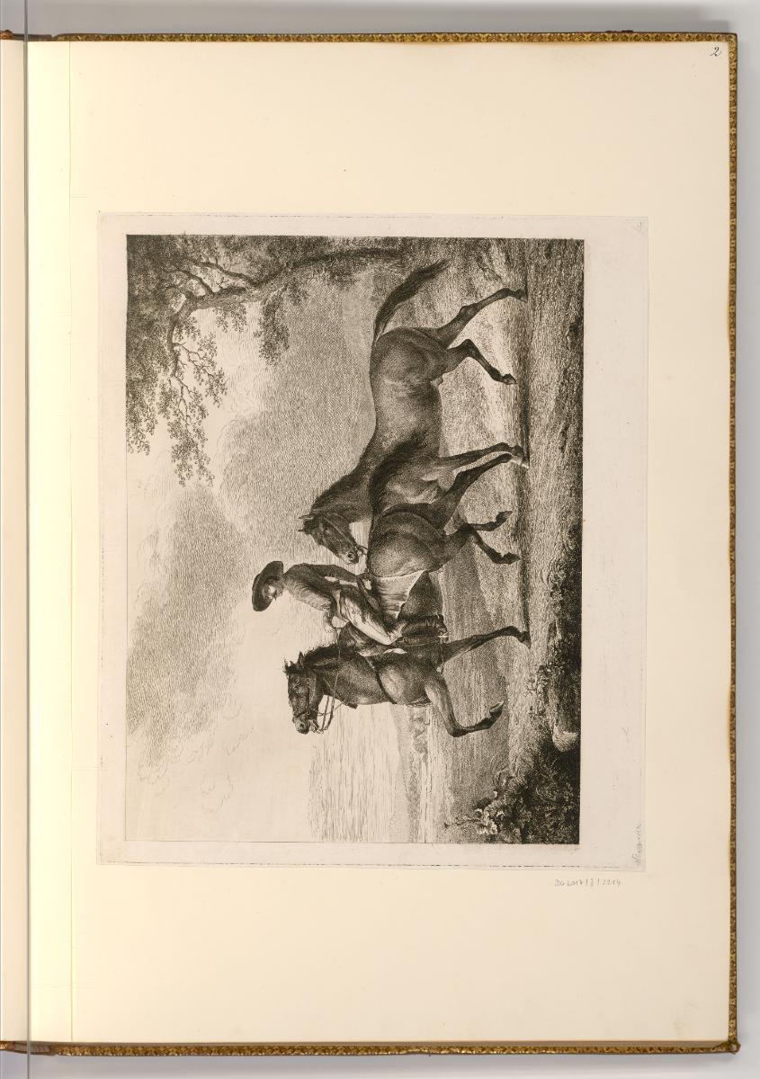 Druckgrafiken von Adam von Bartsch, Ungarische Pferde, Inv. Nr.: Deutsch nach Sektionen III/33,…
