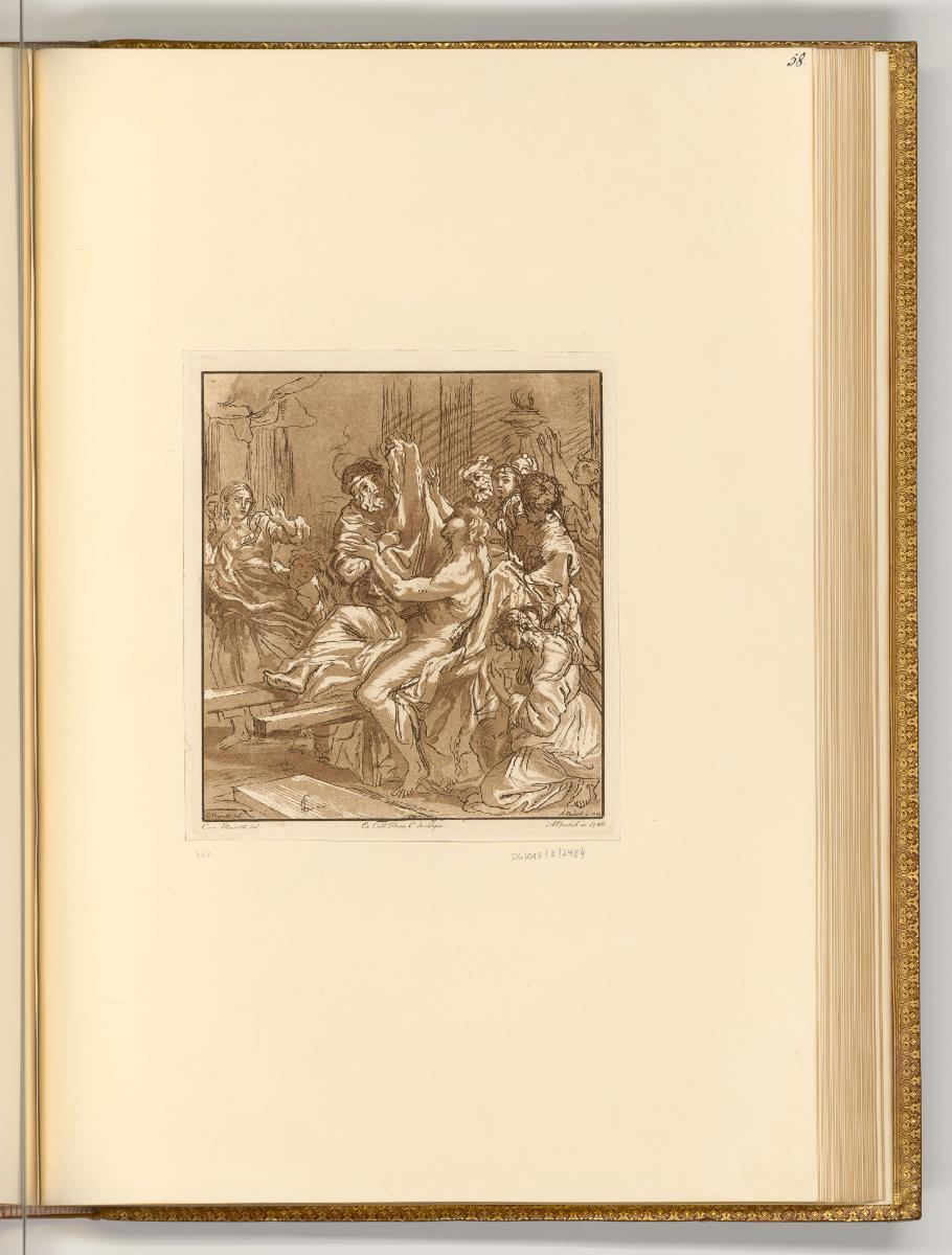 Druckgrafiken von Adam von Bartsch, Jesus erweckt den Sohn des Hauptmanns von Kapharnaum zum Le…