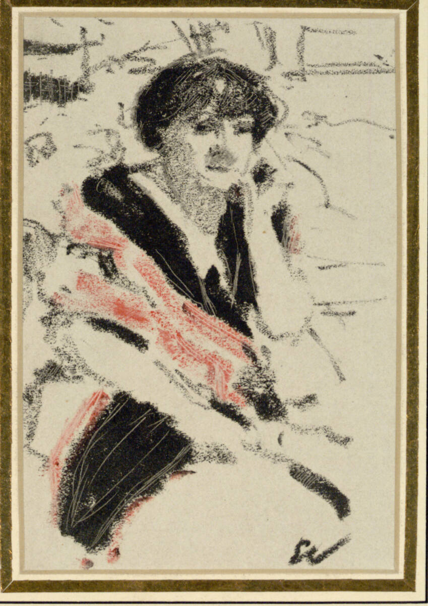 Halbfigur einer sitzenden Frau (Madame Lucie Hessel?), Édouard Vuillard