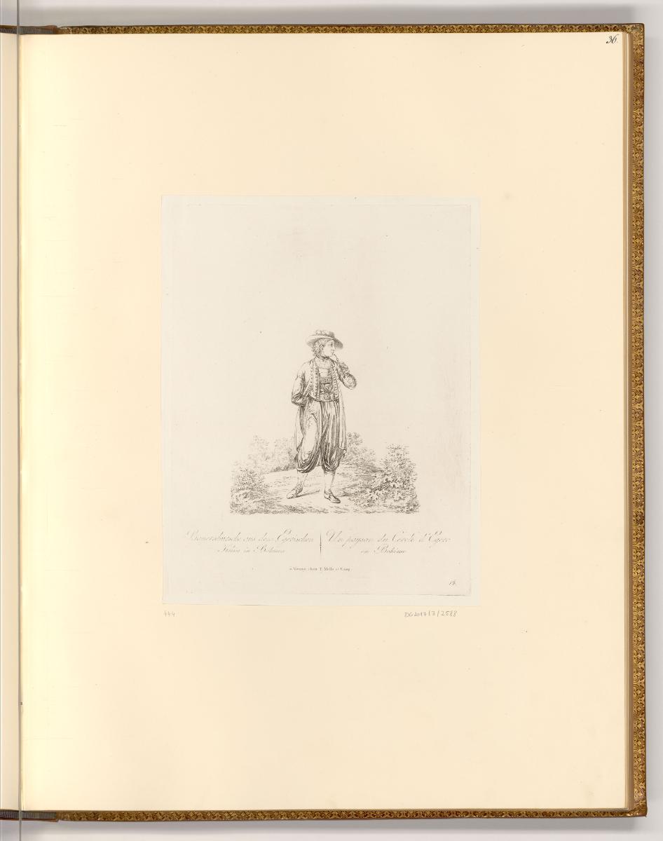 Druckgrafiken von Adam von Bartsch, Bauernbursche aus dem Egerischen Kreise in Böhmen, Inv. Nr.…