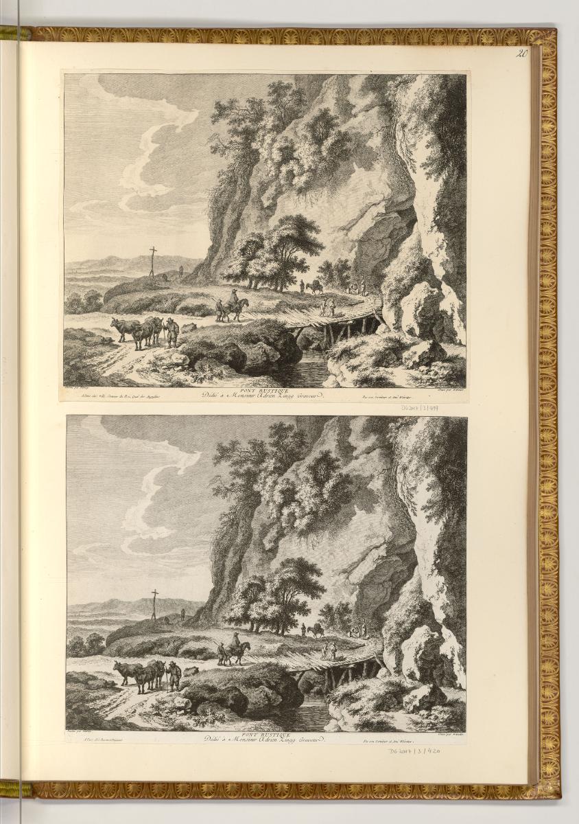 Radierungen von Franz Edmund Weirotter, Pont rustique, Inv. Nr.: Deutsch nach Sektionen III/26,…