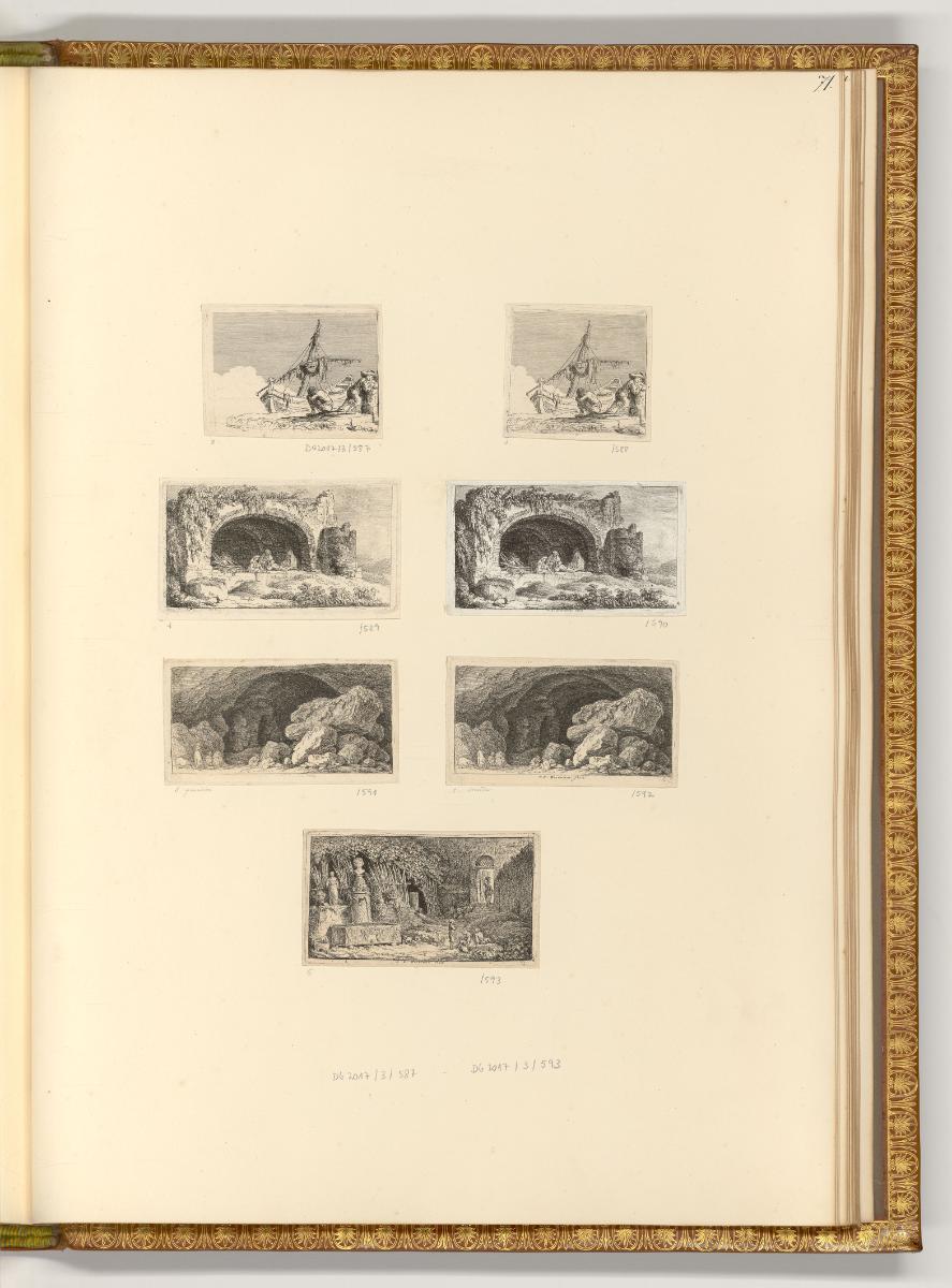 Radierungen von Franz Edmund Weirotter, Diverse Landschaften und Ruinen, Inv. Nr.: Deutsch nach…