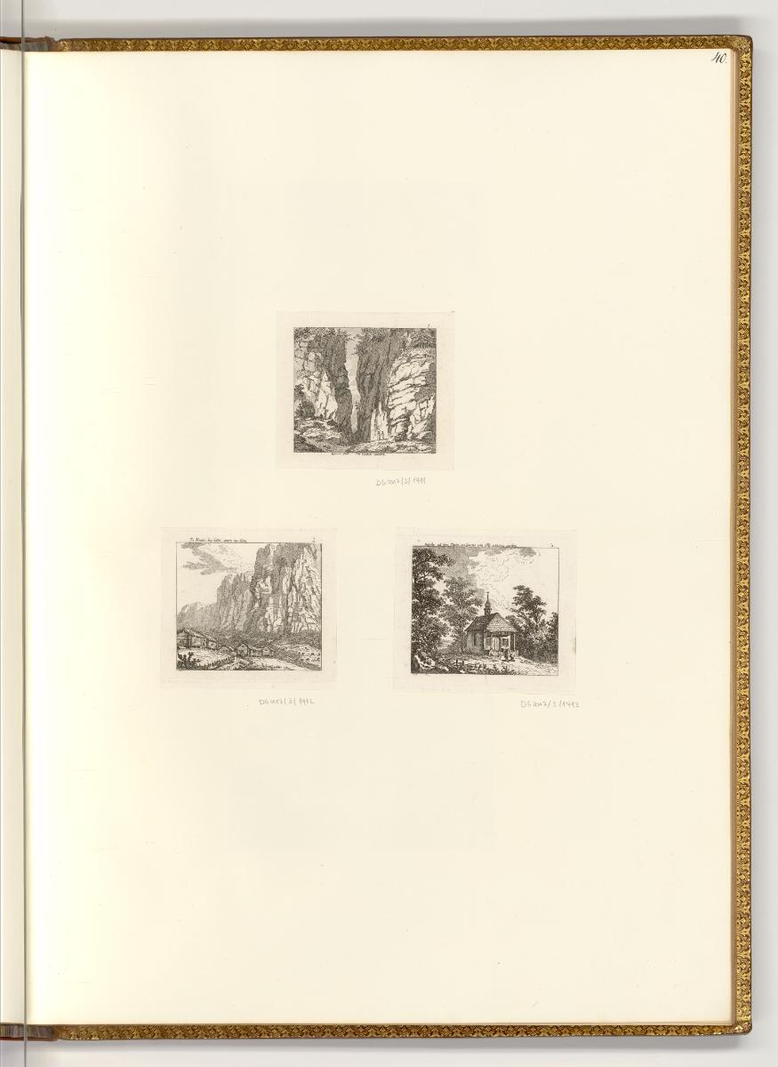 Radierungen von Salomon Gessner, Johann Rudolf Schellenberg und Carl Wilhelm Kolbe, Diverse Ans…