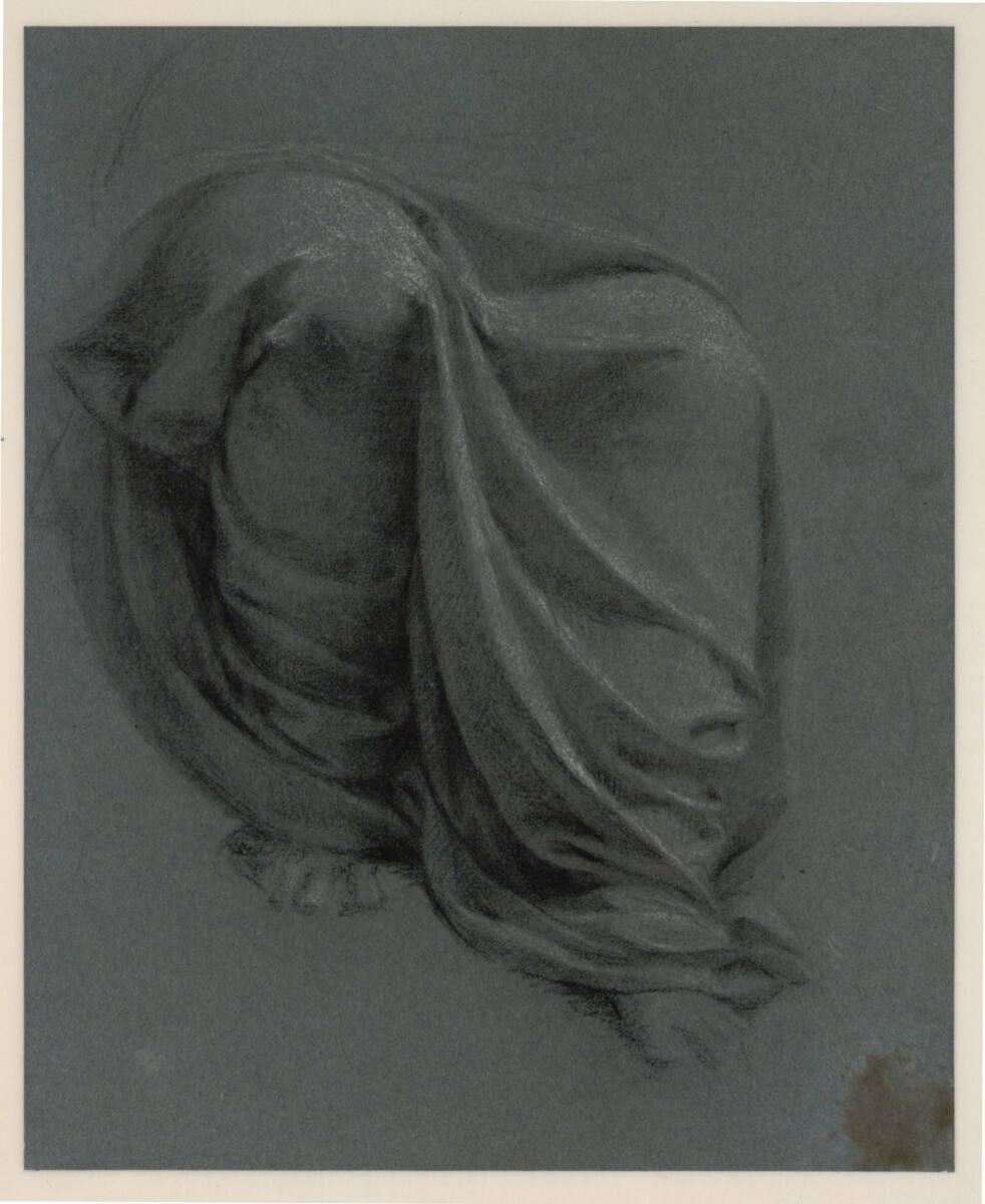 Pierre Paul Prud'hon, Draperiestudie für das Gemälde "Die Vereinigung von Liebe und Freundschaf…