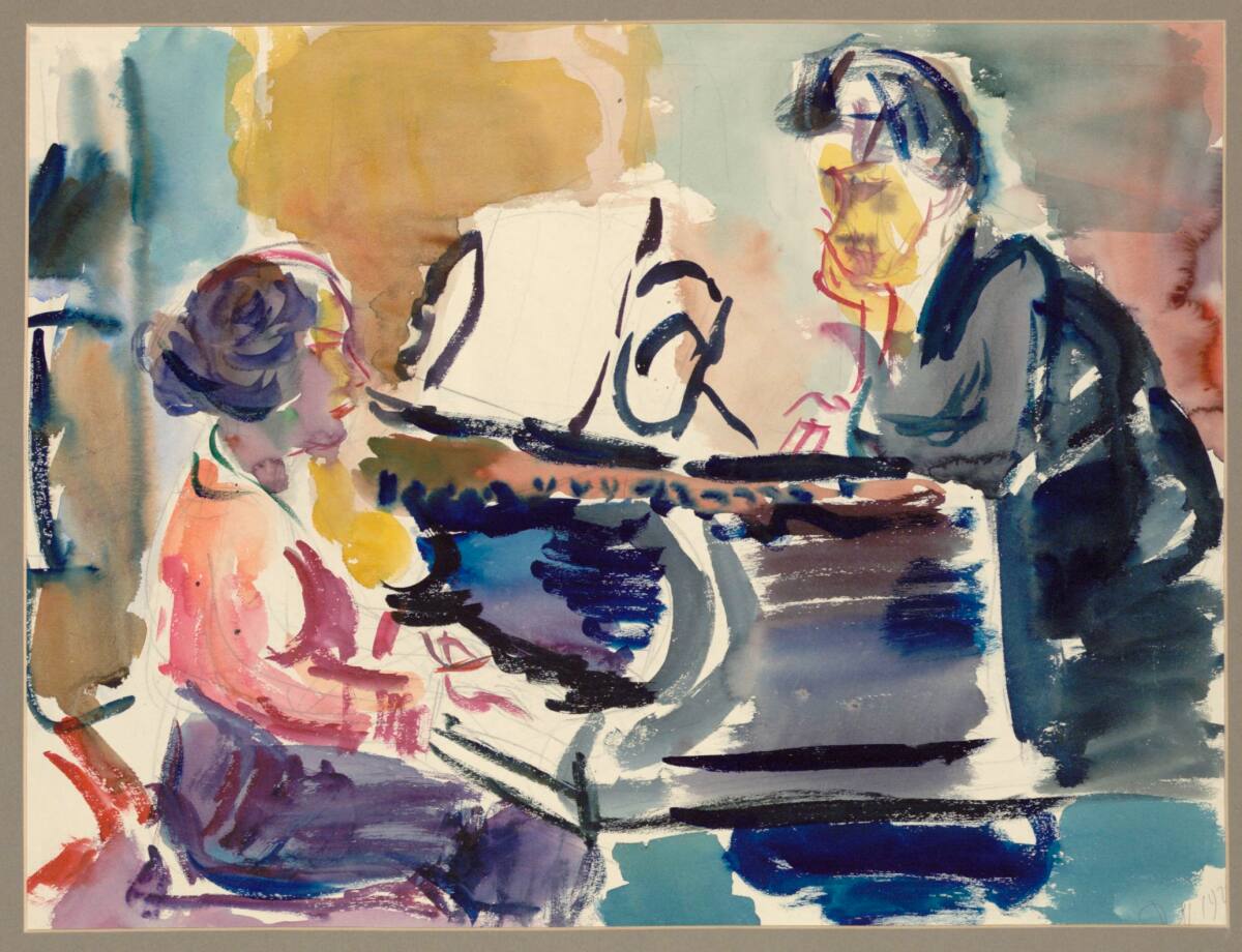 Mädchen und Mann am Klavier, Robert Kohl