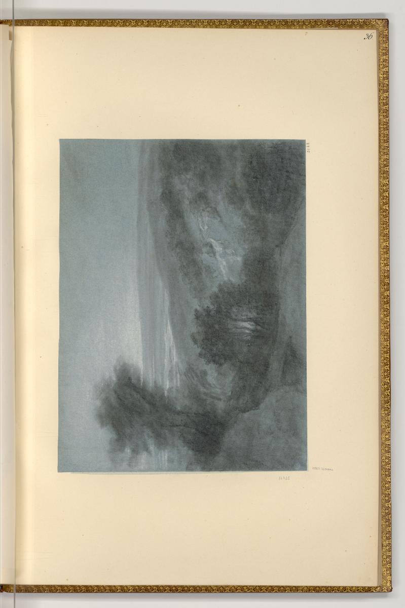 Zeichnungen von Martin von Molitor, Landschaft mit Fernsicht, Inv. Nr.: Deutsch nach Sektionen …