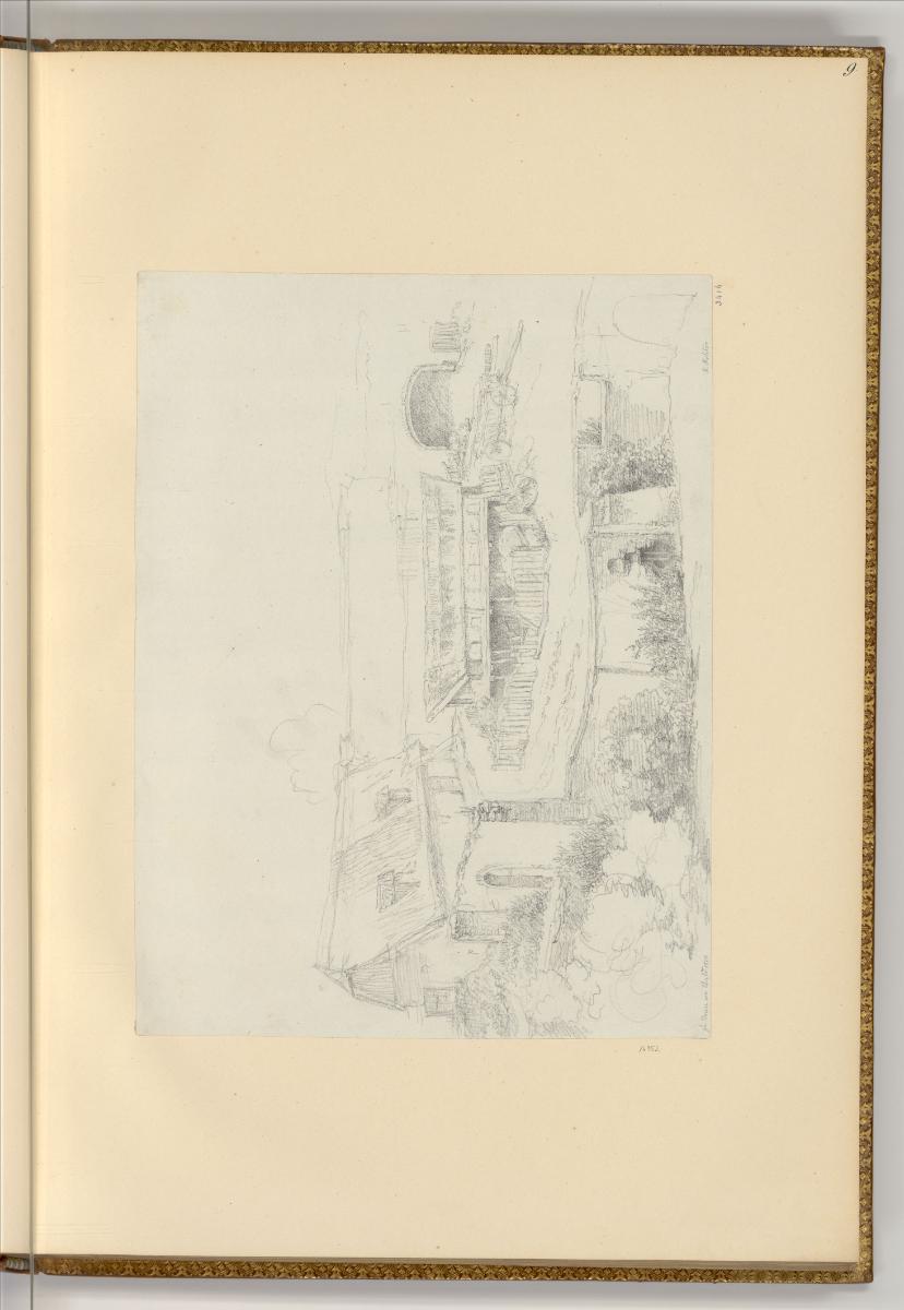 Martin von Molitor, Zeichnungen von Martin von Molitor, Brunn am Wald, Wirtschaftshof, Inv. Nr.…