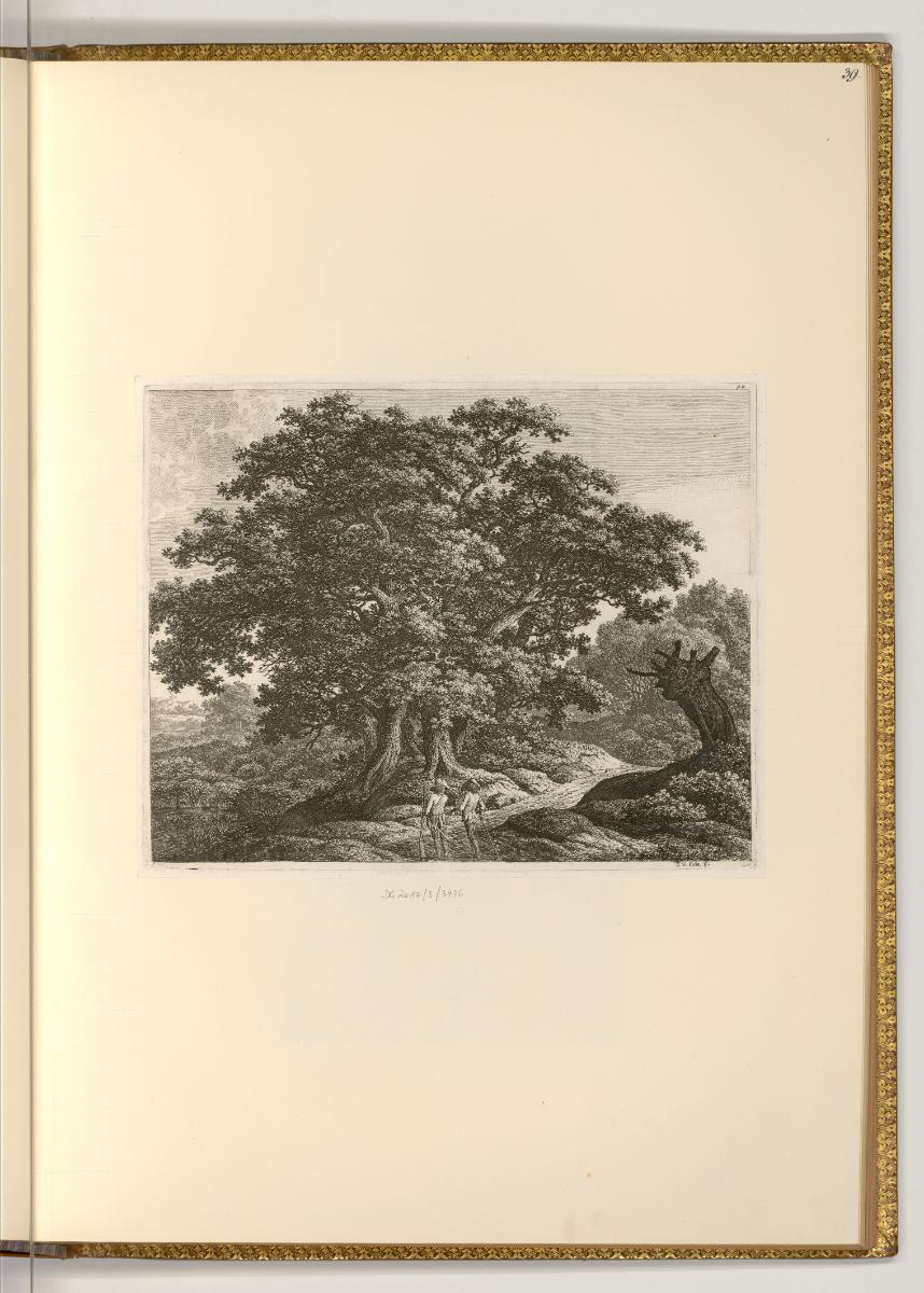 Radierungen von Karl Wilhelm Kolbe, Zwei Jäger am Waldrand, Inv. Nr.: Deutsch nach Sektionen II…