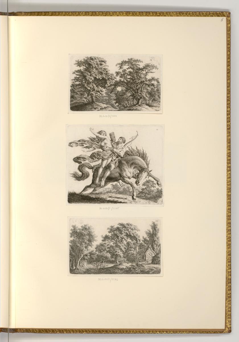 Radierungen von Karl Wilhelm Kolbe, Landschaften; Raub einer Sabinerin, Inv. Nr.: Deutsch nach …