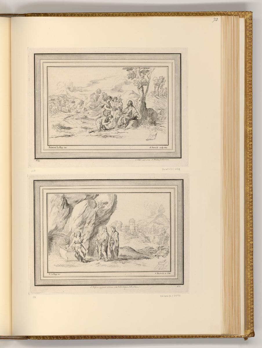 Druckgrafiken von Adam von Bartsch, Christus in der Wüste; Die drei Marien am Grabe, Inv. Nr.: …