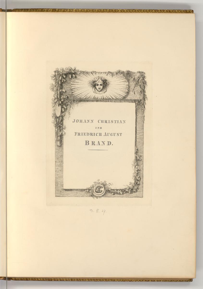 Radierungen von und nach Johann Christian und Friedrich August Brand., Johann Christian und Fri…