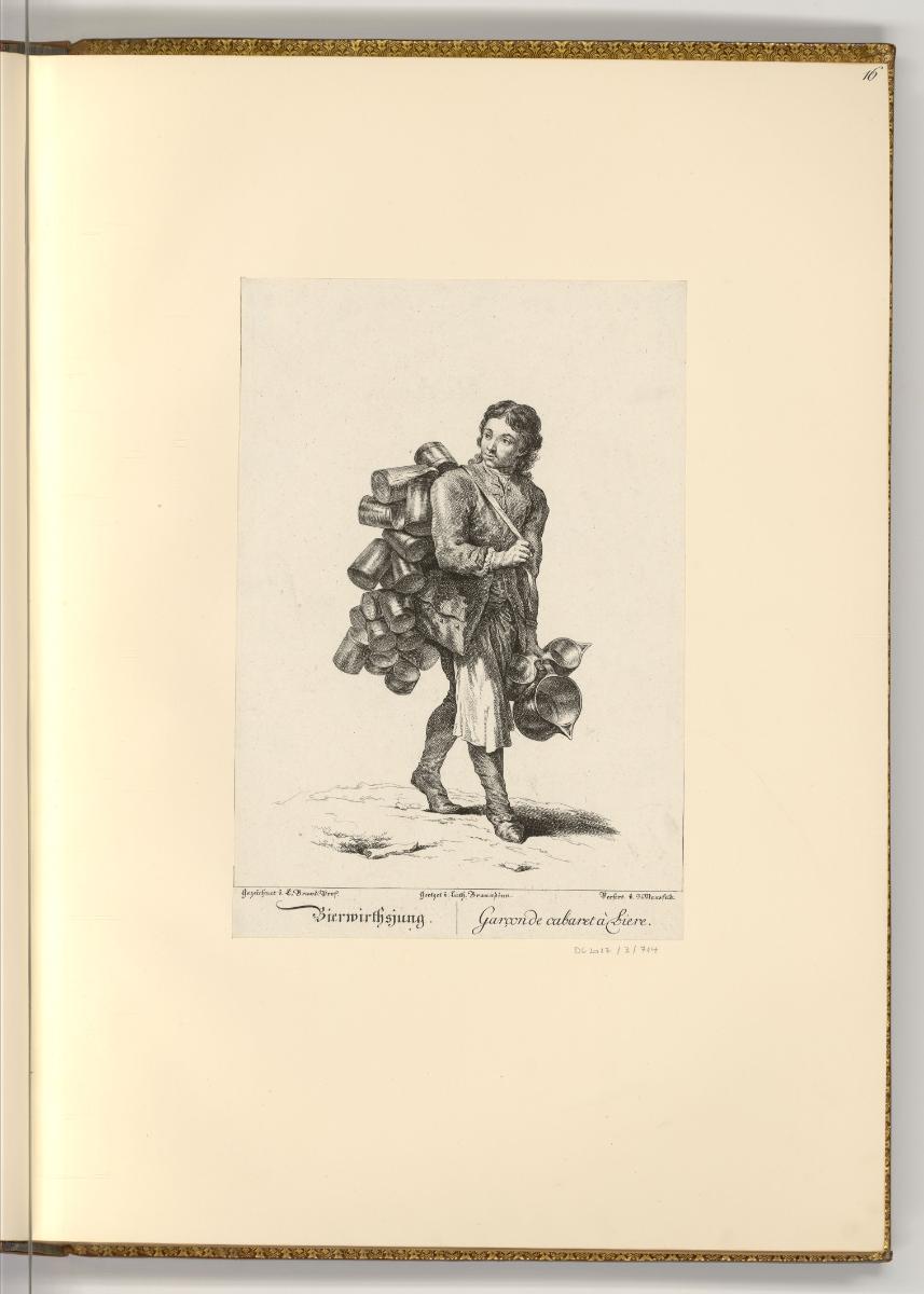 Radierungen von und nach Johann Christian und Friedrich August Brand., Bierwirthsjung, Inv. Nr.…