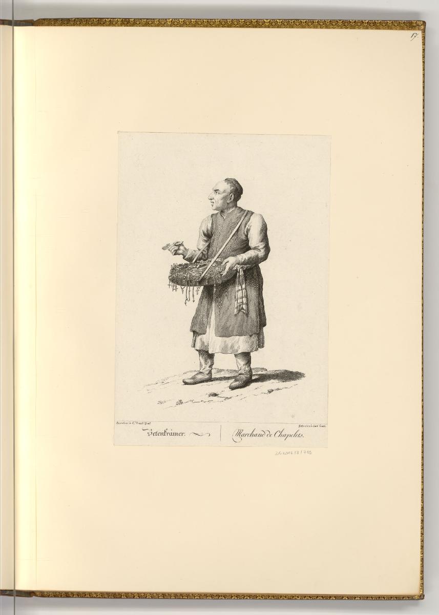 Radierungen von und nach Johann Christian und Friedrich August Brand., Betenkrämer, Inv. Nr.: D…