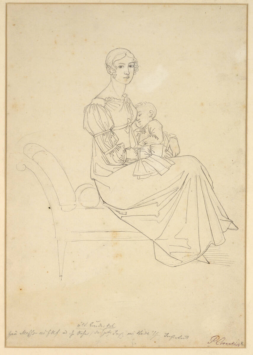 Elisabeth Malss mit ihrem Sohn, Peter von Cornelius, 1811